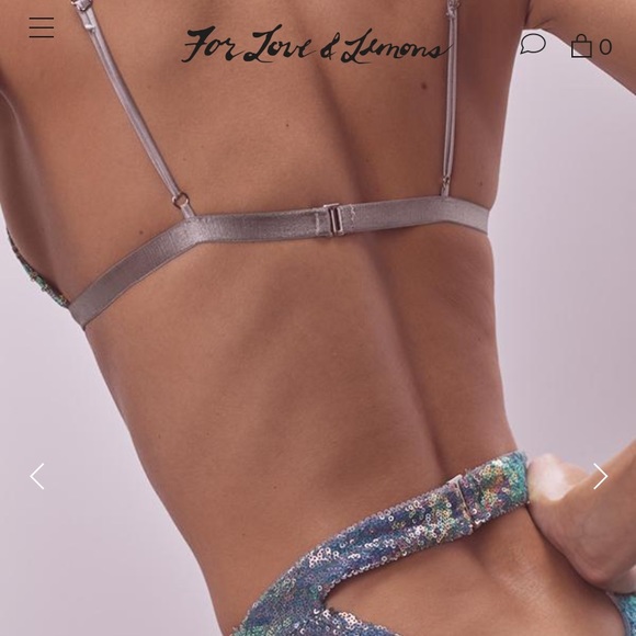 cosmo sequin triangle bra - Picture 3 of 6